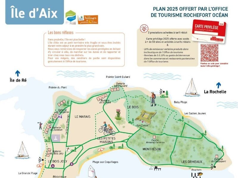 Plan de la commune de l'Île d'Aix